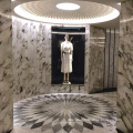 Natural stone marble design decorative floor waterjet medallions